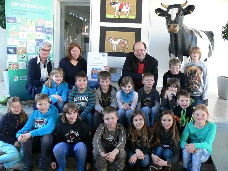 Den vierten Platz beim Malwettbewerb "Wer malt die schönste Kuh" belegte die Grundschule Winnigstedt