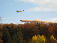 Kalkung mit Hubschrauber