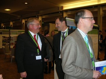 ELER-Messe - Herr Beckedorf (ML), Herr Kaltenegger (GD AGRI) und Dr. Jäger (BMELV)