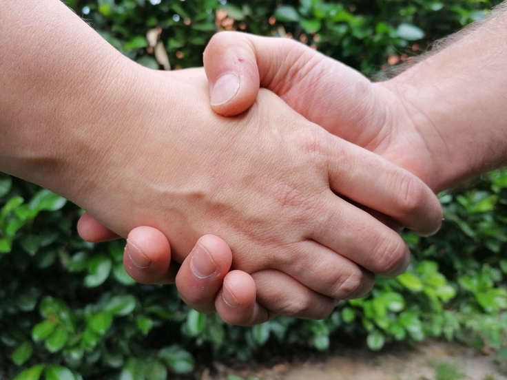 Handschlag forstliche Betreuung