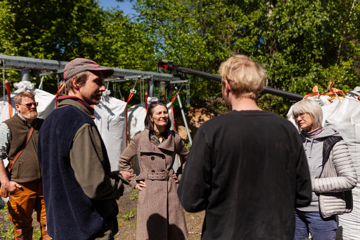 Miriam Staudte beim Hoffest von Goldeimer und Carbon Collectors