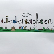 Niedersachsen-Schriftzug gemalt