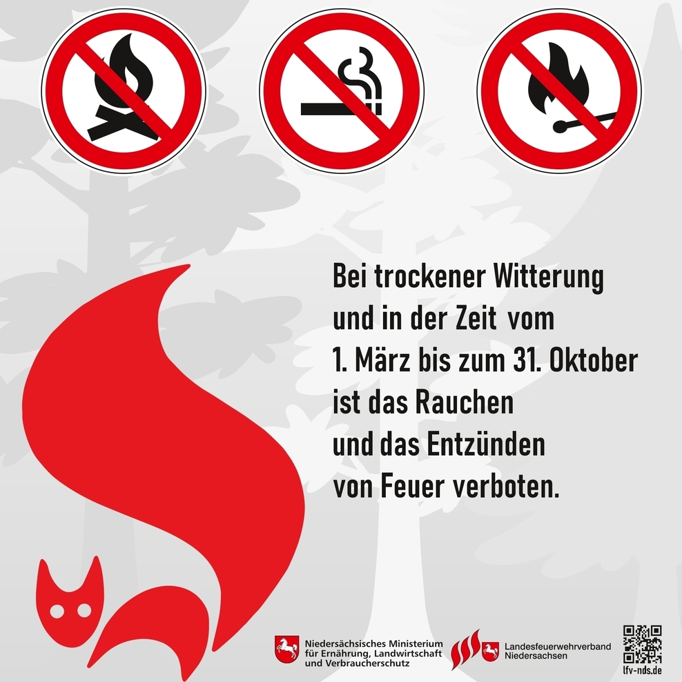 Waldbrandschild